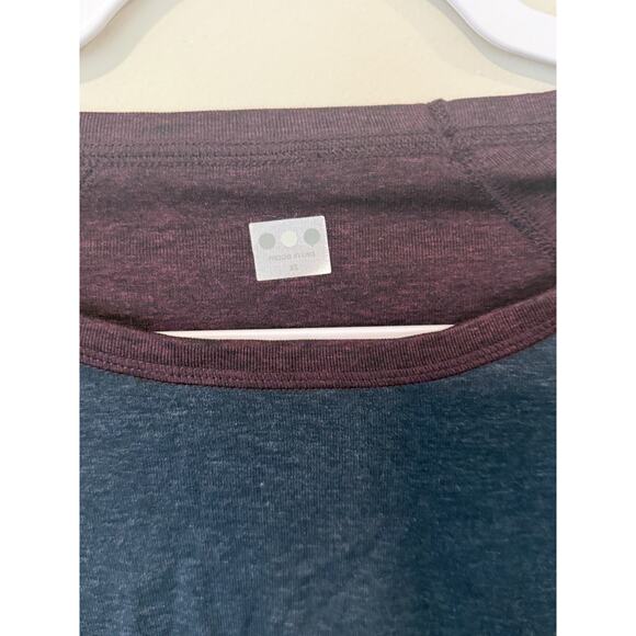 3 THREE DOTS COLORBLOCK WOMEN'S CROPPED TEE T-SHIRT TOP XS - Picture 3 of 9